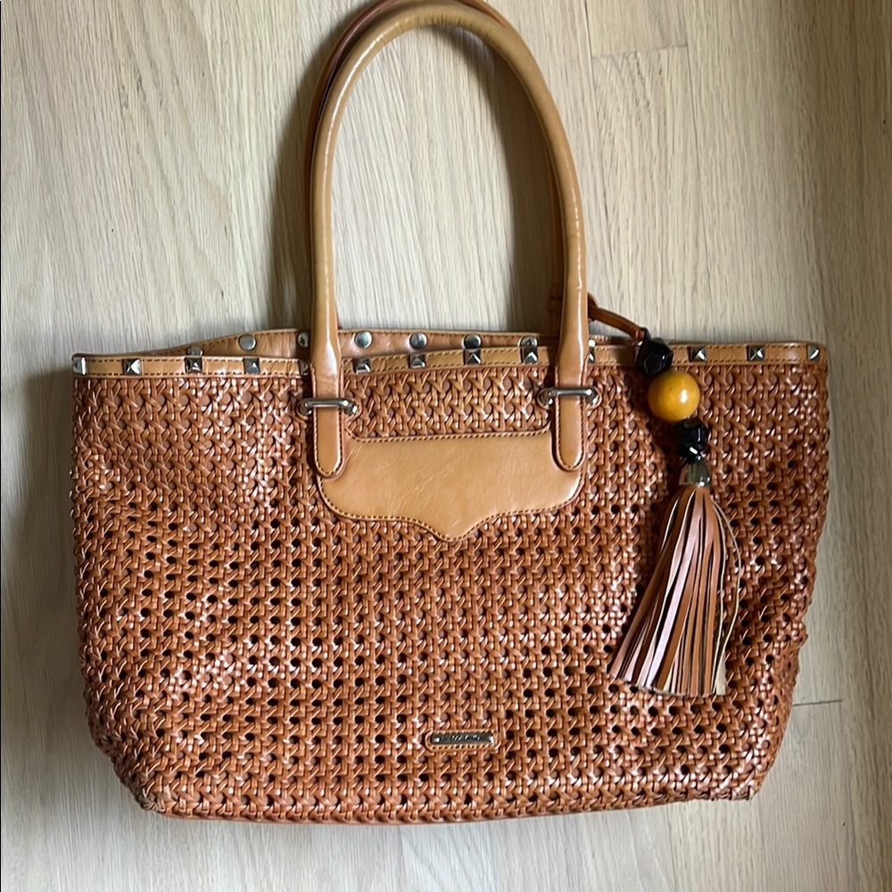 Rebecca minkoff Woven Tote Bag with Tassel - Picture 2 of 9